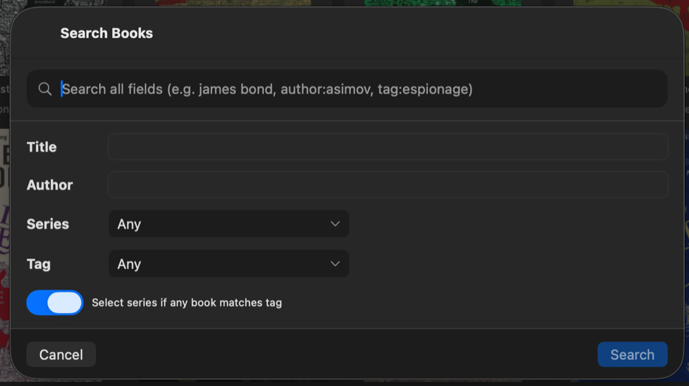 Catalog search form