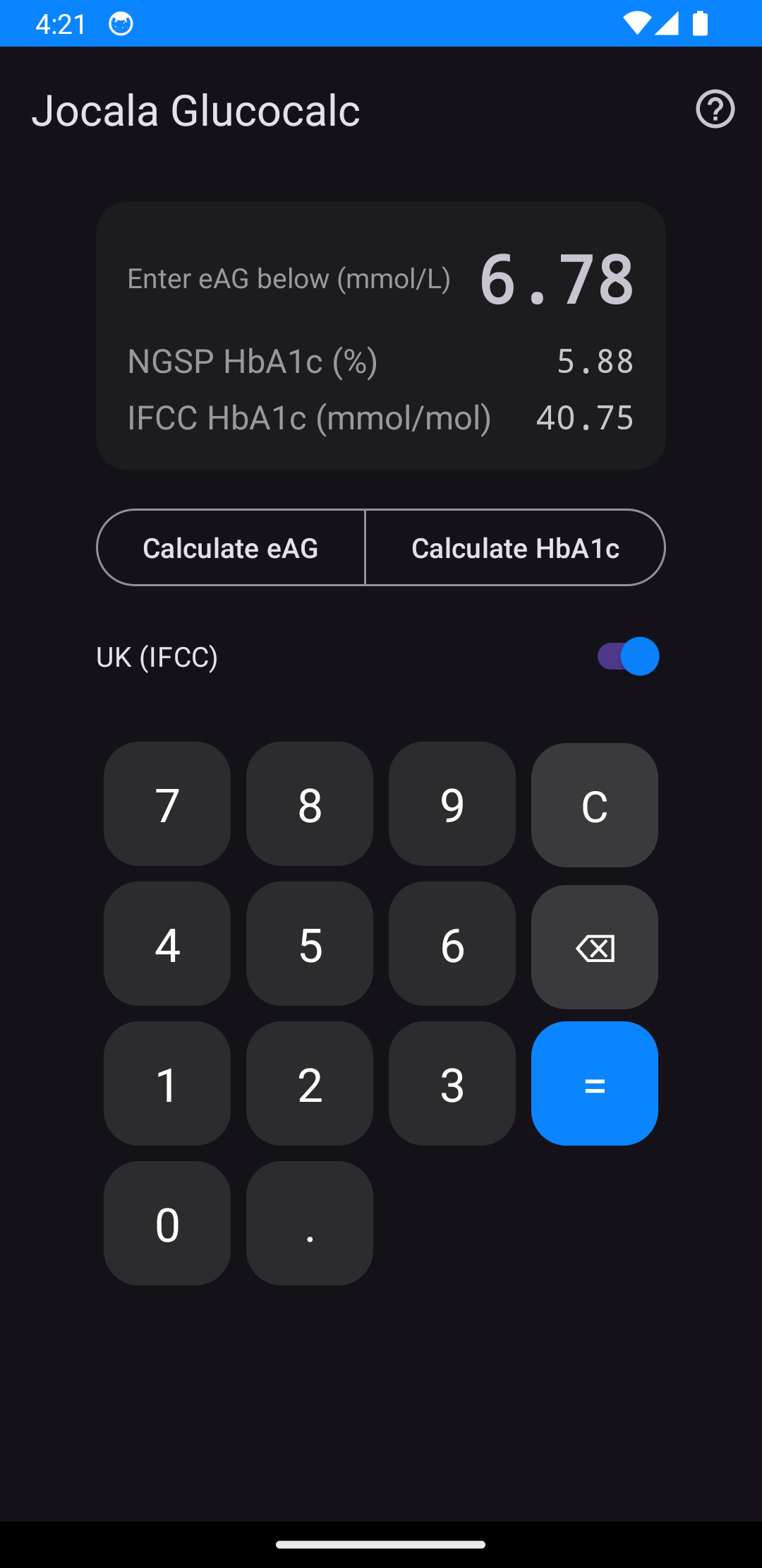 Glucocalc on your phone